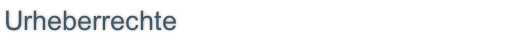 Urheberrechte
